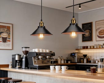 Pendant Light – Retro Iron Hanging Lamp for Loft, Cafe & Home Décor