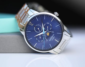 Vintage Rare 80's, Carib Alba by Seiko Triple Calendar Moon Phase