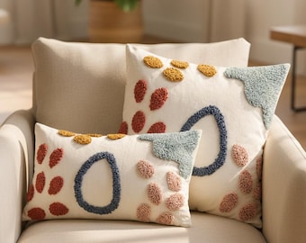 Boho-Kissenbezug, buntes Blütenblattmuster-Kissenbezug, Boho Home Decor-Akzent-Kissenbezug