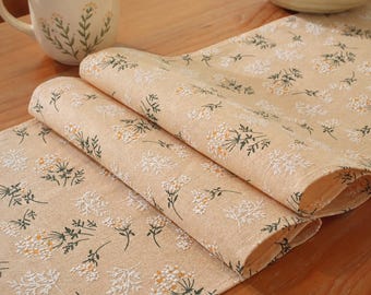 Bestickter Jacquard-Tischläufer, Boho-Quasten, Bauernhaus-Dekor