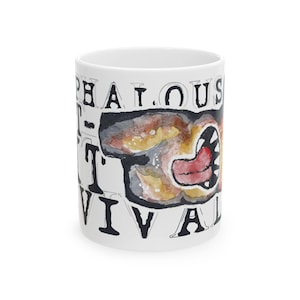 Acephalous Rotwit Revival Ceramic Mug | Watercolor Torso Art (11oz/15oz)