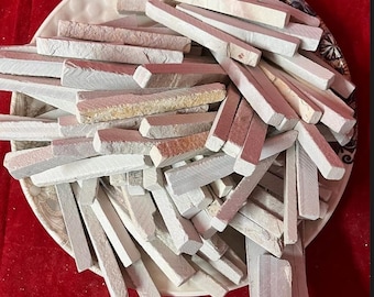 Edible White Thick Slate Pencils - 400g Super Crunchy Natural Earthy Treats
