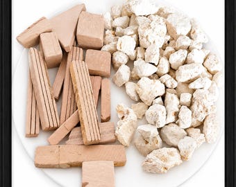 Royal Selection! : edible Red Slate or Golden Clay — Pure Earthy Crunch / Exotic Stone Mix