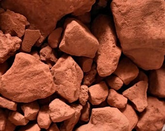 Edible red clay 450gram 50gram sample free