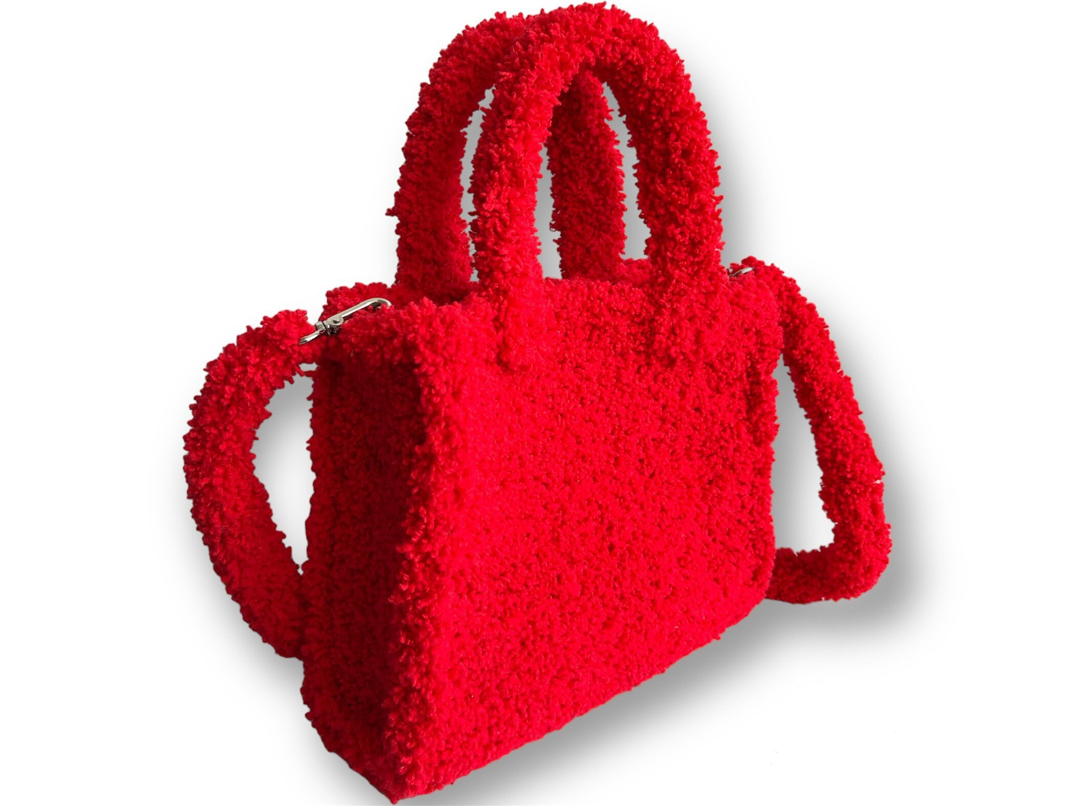 Fluffy Crochet Bag - Etsy