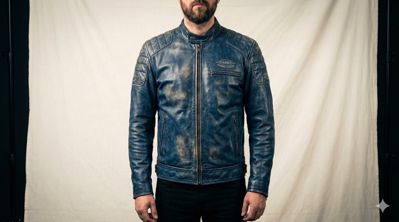 Leather Jacket Harro - Etsy