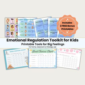 Toolkit voor emotionele regulatie voor kinderen | Calm Down-tools, copingvaardigheden, afdrukbare Calm Corner, SEL-activiteiten, ondersteuning voor gedrag in de klas