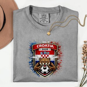 Camiseta de fútbol con la mascota de Croacia, camiseta de aficionado para el Mundial de 2026 imagen 17