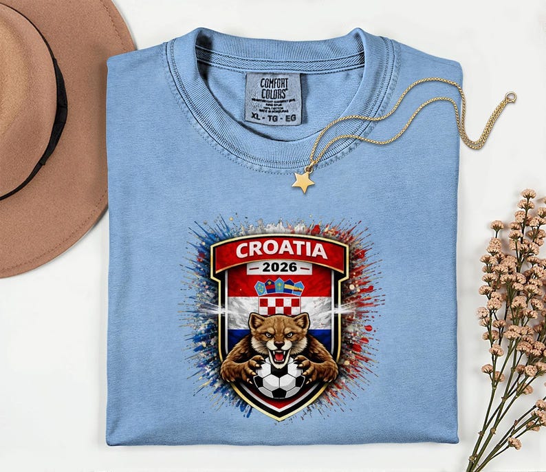 Camiseta de fútbol con la mascota de Croacia, camiseta de aficionado para el Mundial de 2026 imagen 7