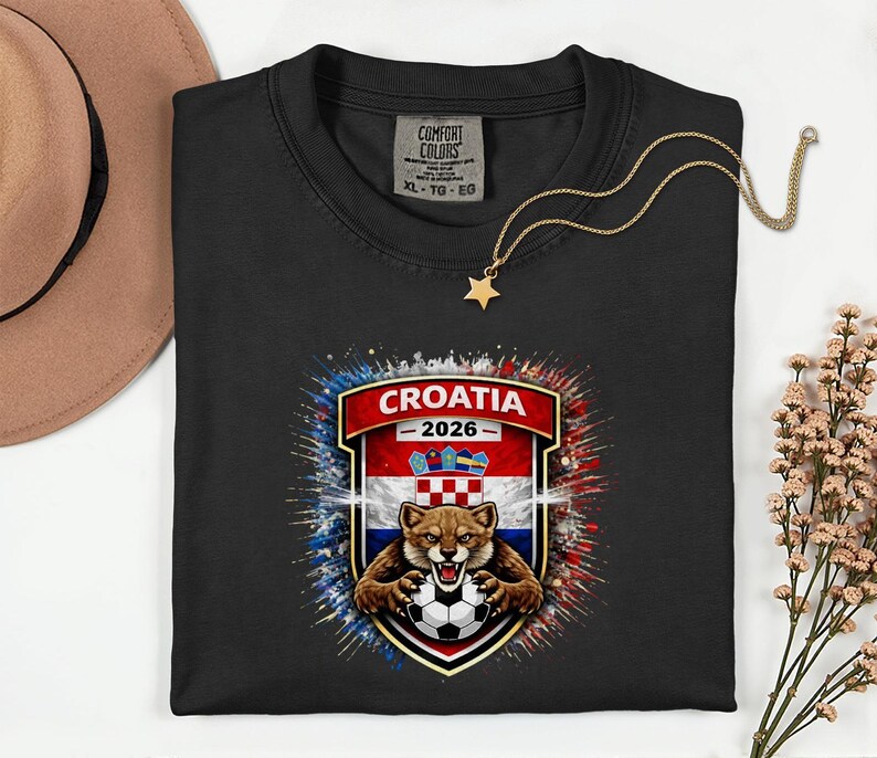 Camiseta de fútbol con la mascota de Croacia, camiseta de aficionado para el Mundial de 2026 imagen 10