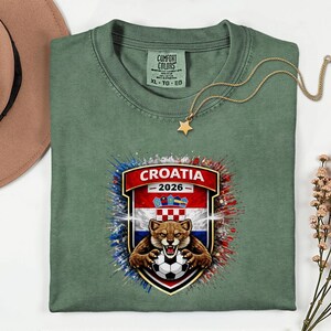 Camiseta de fútbol con la mascota de Croacia, camiseta de aficionado para el Mundial de 2026 imagen 3