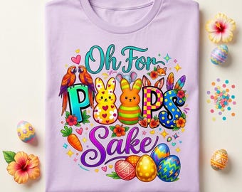 Divertido conejito de Pascua PNG / Diseño de sublimación Peeps Sake (Descarga digital)