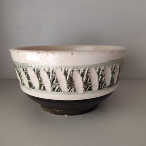 Vintage 1960s Brutalist Ceramic Planter Bowl | Mid Century Modern Studio Pottery | Handmade Stoneware Cachepot 1960 handmade flowerpot