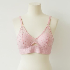 Polka Dot Sheer Mesh BH Schnittmuster | Verstellbare Träger Wireless Bralette XS-3XL