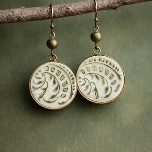 Pendentif Céramique Limoges Vintage - Authentique - Multicouleur - Homme