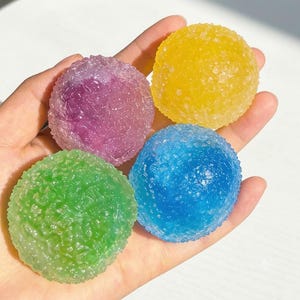 Crunchy Slushie Stress Ball | ASMR Crackling Fidget Toy | Reusable Sensory Squeeze Ball for Stress & Anxiety Relief | Moldable Putty Ball