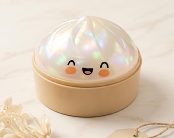 Squishy Dumpling Stress Ball, Slow Rising Soft Squeeze Toy, Cute Decompression Gift for Kids & Adults