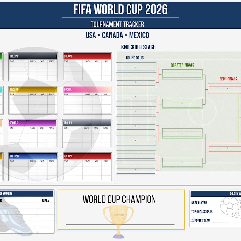 World Cup Wall Planners 2026 - Etsy UK