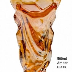Football Trophy Glass 450ml 600ml 800ml, Match Day Beer Glass, Football Fan Gift, Birthday Gift for Him, Gift for Dad, Football Supporter 500ml Amber Glass