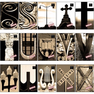 Wholesale Art Alphabet Bulk Set. Architectural Letter Photos Qty 400. High Profit. Sell at Craft Shows, Kiosks, Vendor Fairs & Gift Shops. image 7