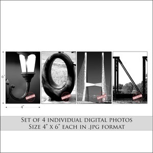 Personalized Gifts for the Name JOHN. Instantly Download & Print Digital Letter Art Photos That Spell the Name JOHN. All Names Available. image 2