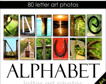 Letter Art Alphabet Package. Qty 80 photos. Create DIY Custom Gifts & Name Signs. Ships FREE in 24 hours. Size: 4x6. Nature Theme. Color.