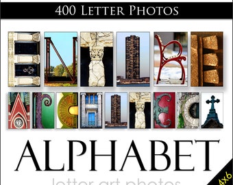 Wholesale Art Alphabet Bulk Set. Architectural Letter Photos Qty 400. High Profit. Sell at Craft Shows, Kiosks, Vendor Fairs, Gift Shops.