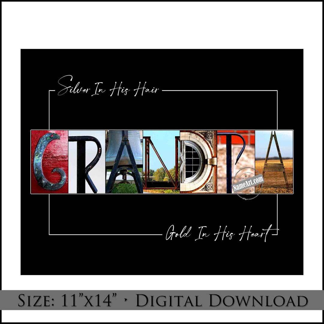 Grandpa Gift Ideas. DIY Gifts for Grandpa. Printable Digital Download