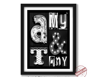 Personalized Name Art Gifts.  Framed & Matted. Custom Wedding, Anniversary, Housewarming and Family Name Gifs. Free Proof Before Purchase