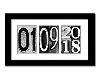 Wedding Gift Ideas. Gifts for the Couple, Wedding Gift Date Signs, Anniversary Gifts, Custom Gift Ideas, Gifts for the Bride and Groom. BW