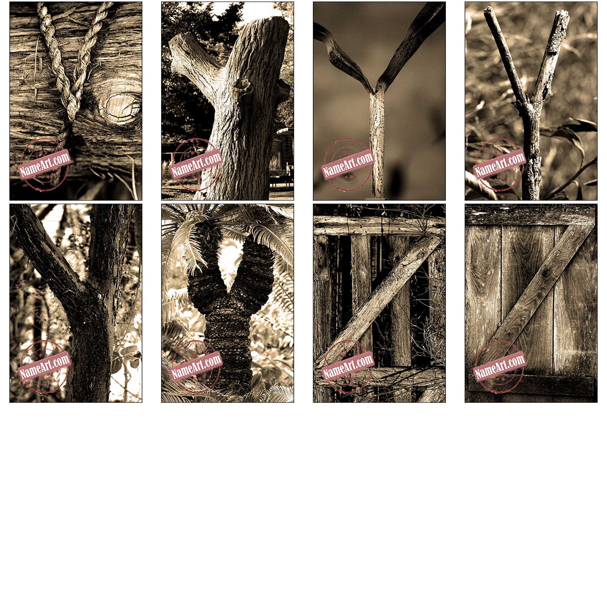 Alphabet Art Digital Nature Set. 80 Letters Art Photos Included. Create ...