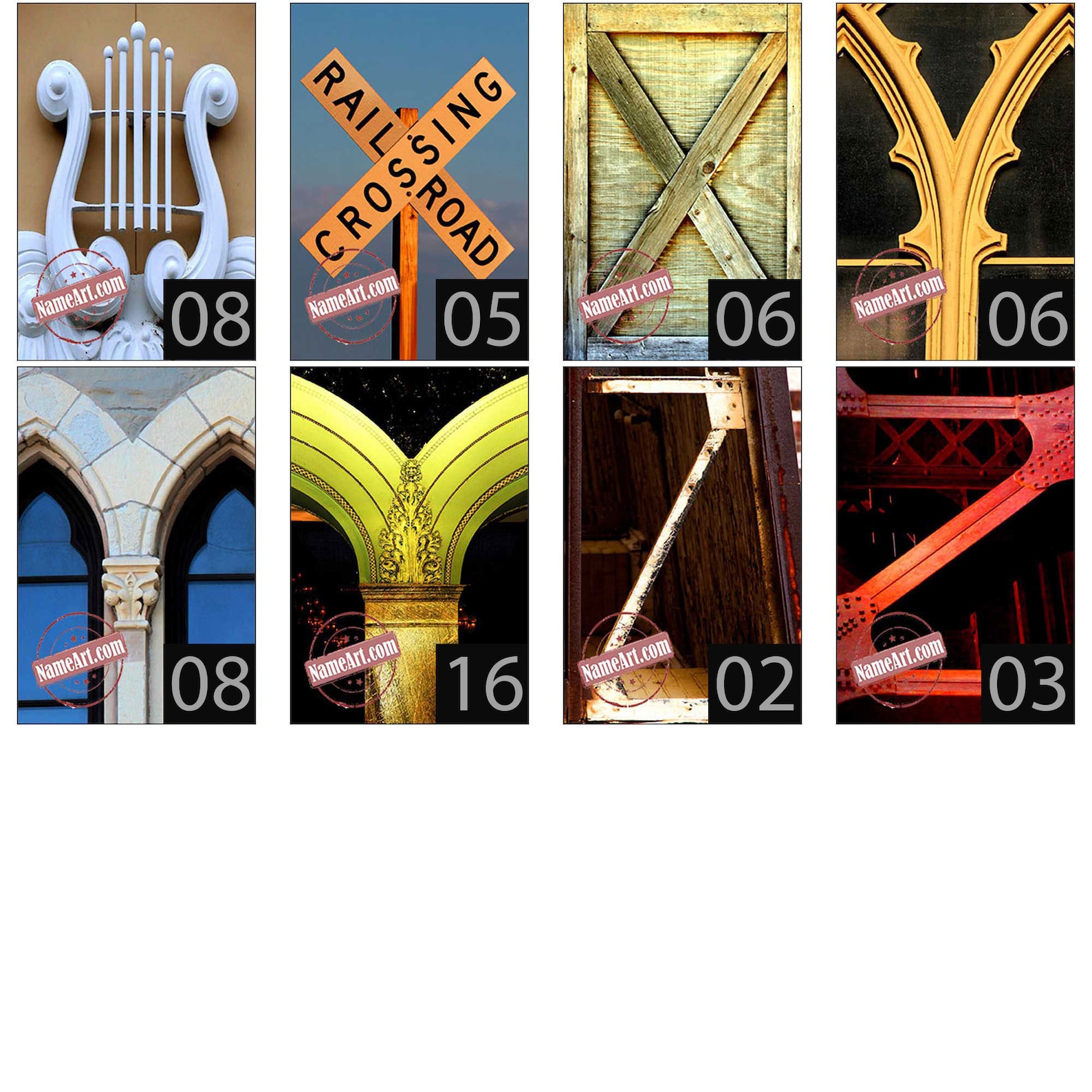 Letter art alphabet photos for diy personalized gifts create custom