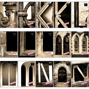 Wholesale Art Alphabet Bulk Set. Architectural Letter Photos Qty 400. High Profit. Sell at Craft Shows, Kiosks, Vendor Fairs & Gift Shops. image 4