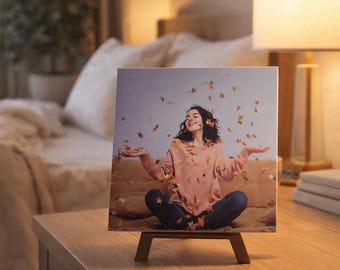 Azulejo fotográfico personalizado de 15 x 15 cm (10x10; 15x20; 20x20) – Decoración de cerámica con foto personalizada – Regalo de recuerdo