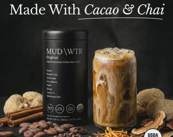 MUDWTR Original Mushroom Coffee Alternative | 2,240mg USA Grown & 30 Servings