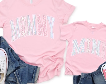 Matching Springtime Mama and Mini Shirts,Mother's Day Shirt, Gifted for Mama and Mini Shirt, Mama and Mini Gift