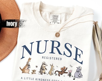 Comfort Colors® Cute RN Shirt, Registered Nurse Tee, RN Nurse gifts