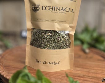 Organic Dried Echinacea Herb | Herbal Tea, Tinctures & Wellness Blends