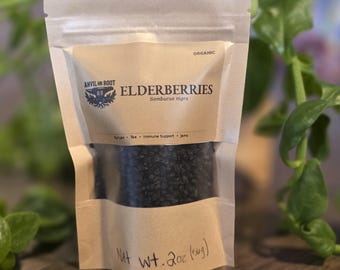 Organic Dried Elderberries | Immune Support Tea, Syrups & Jams