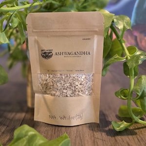 Organic Dried Ashwagandha Root | Adaptogenic Wellness Tea & Tinctures image 1