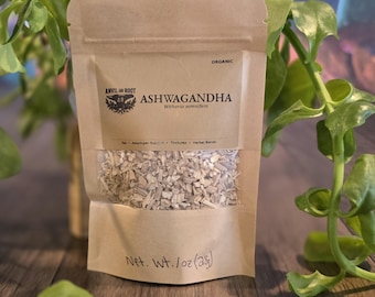 Organic Dried Ashwagandha Root | Adaptogenic Wellness Tea & Tinctures