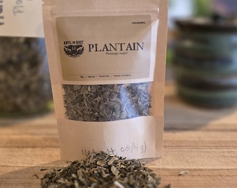 Organic Dried Plantain Leaf | Herbal Tea, Salve Making & Infusions