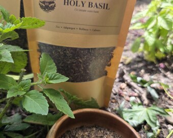 Organic Holy Basil Tea -Tulsi Loose Leaf Herbal Tea