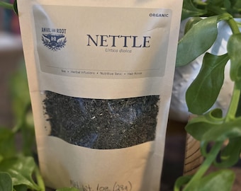 Organic Dried Nettle Leaf | Mineral-Rich Tea, Hair Rinse & Infusions