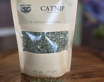 Organic Dried Catnip Herb | Cat Enrichment, Tea & Sachets