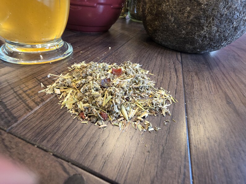 Organic Anchor and Root Tea — Raspberry, Ashwagandha, Oatstraw Wellness Blend Bild 5