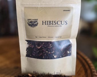 Organic Dried Hibiscus Flowers | Herbal Tea, Skincare & Natural Dye