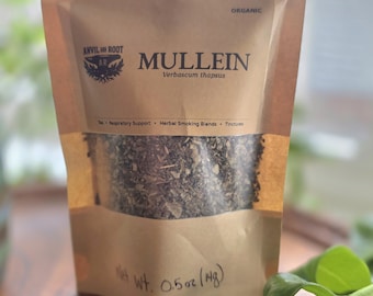Organic Dried Mullein Leaf | Respiratory Herbal Tea & Tinctures