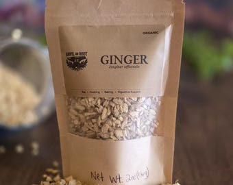 Organic Dried Ginger Root | Digestive Tea, Baking & Culinary Spice
