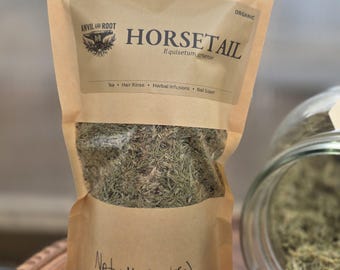 Organic Dried Horsetail Herb | Herbal Tea, Hair Rinse & Bath Soaks
